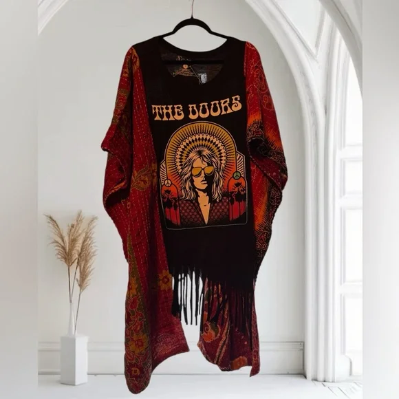 THE DOORS Kantha Layer Handmade Oversized Size Inclusive Granny D Originals - Picture 2 of 6